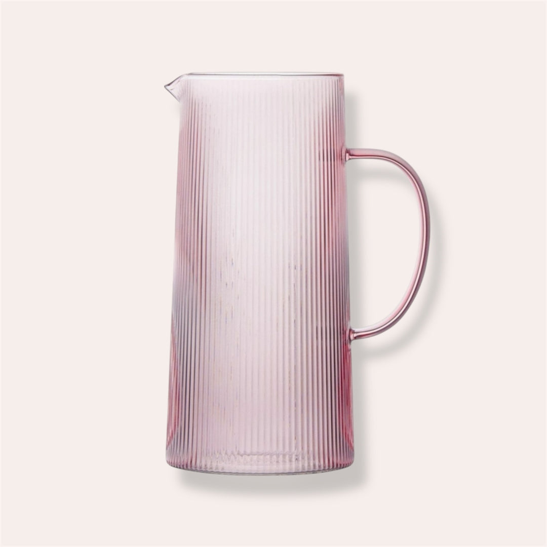 1.5L Glass Pitcher - Pink