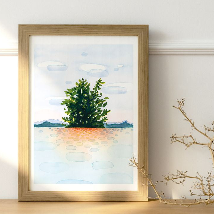 Affiche - L'île - 12 po x 16 po