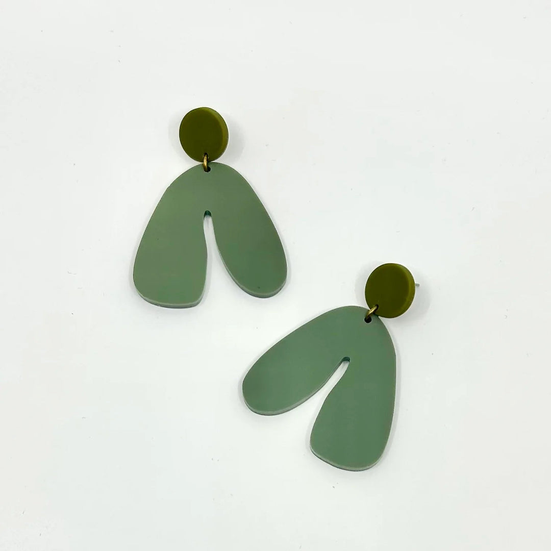 Boucles d'oreilles - Løtta - Khaki