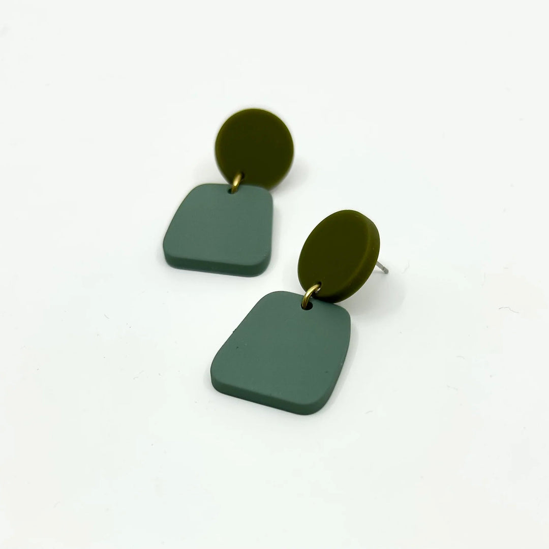 Boucles d'oreilles - Verk - Khaki