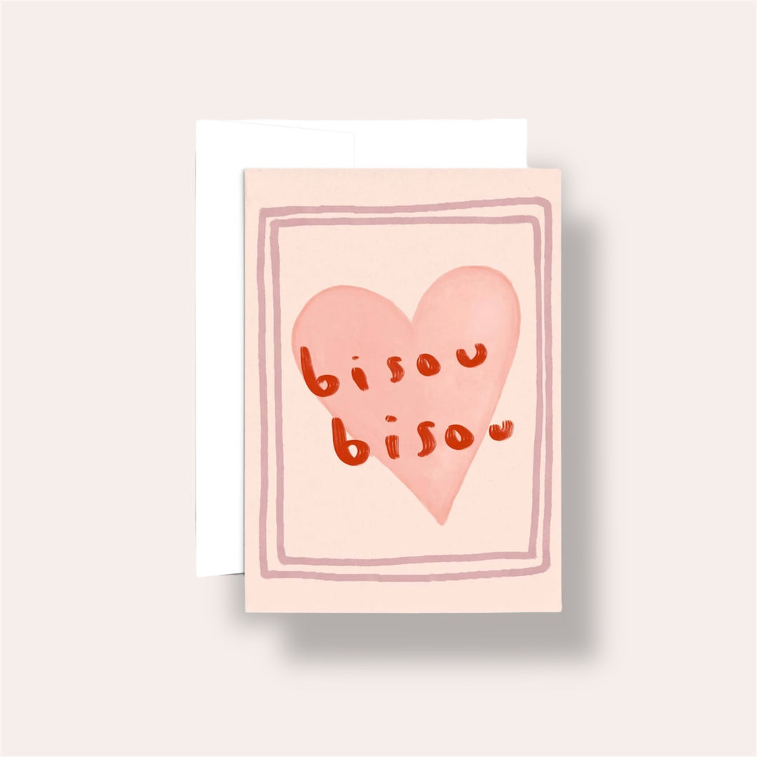 Carte de souhaits - Bisou Bisou