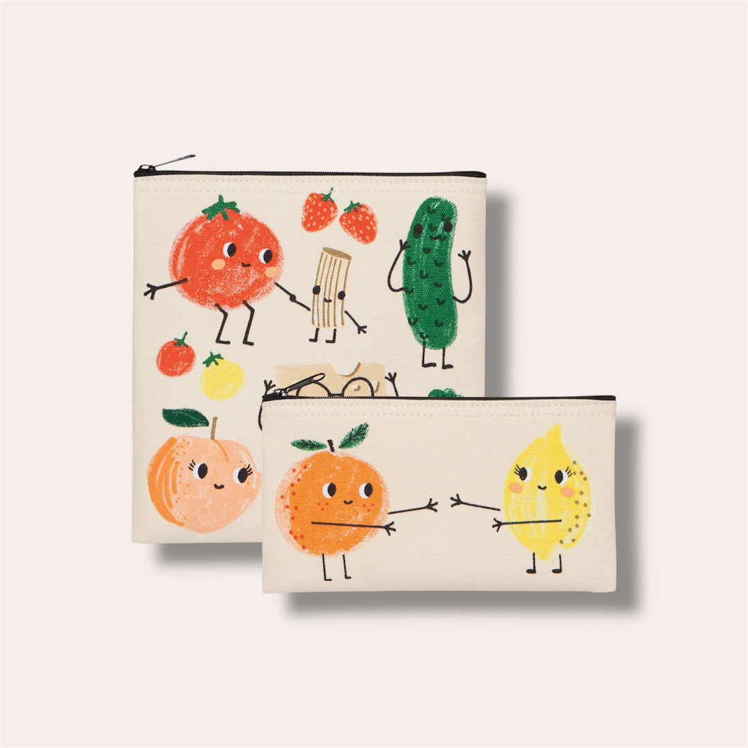 Snack Bags (set of 2) - Oranges