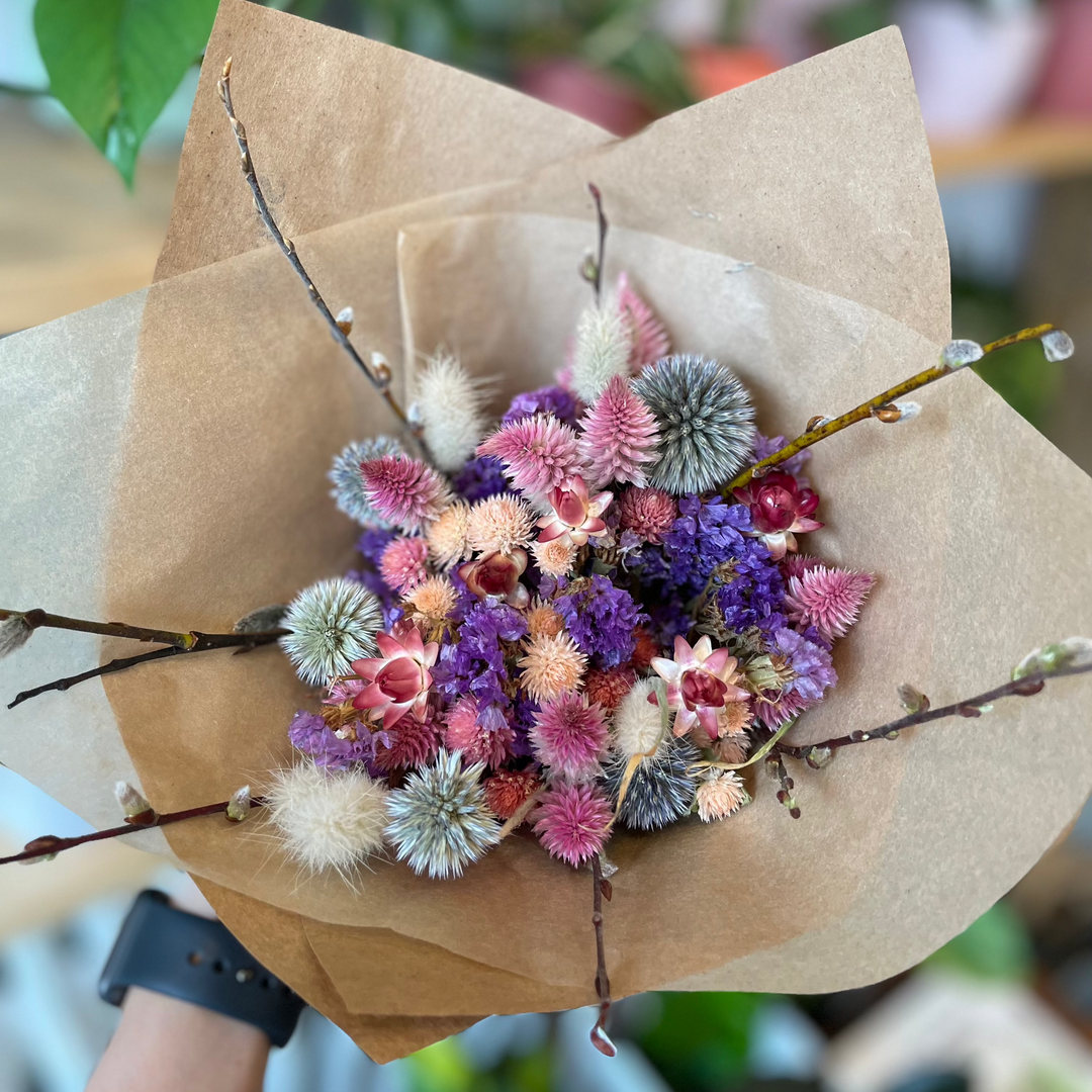 Celosia - Bouquet of dried flowers - Flamingo