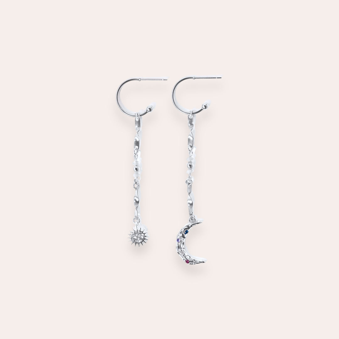 Boucles d'oreilles - Minuit - Argent