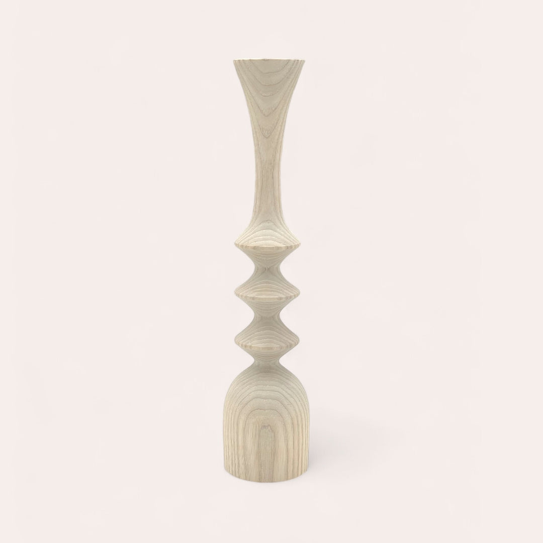 Bougeoir en frêne - White spool