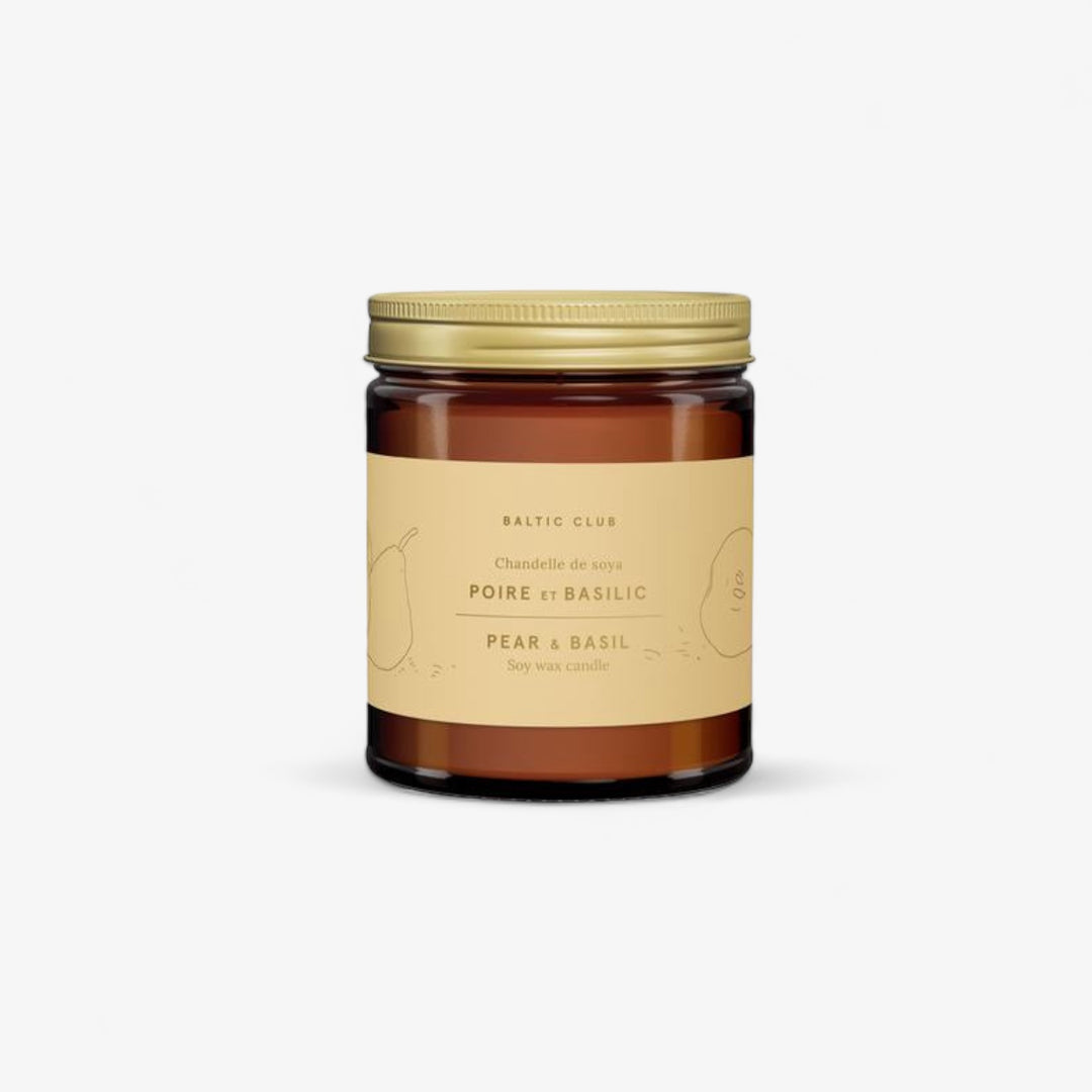 Bougie parfumée - Poire et basilic