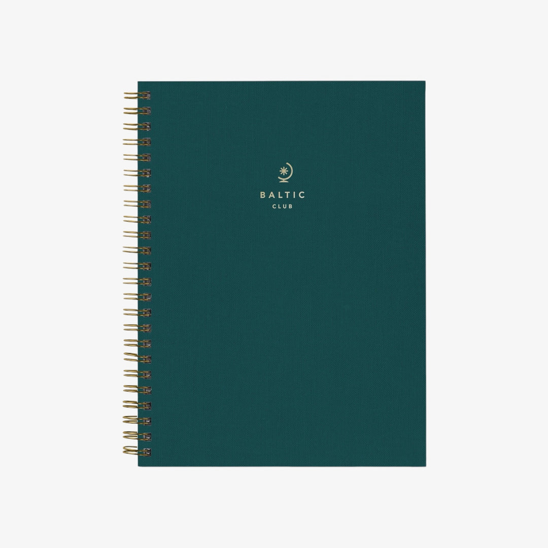 Carnet de notes à spirale ligné - Turquoise