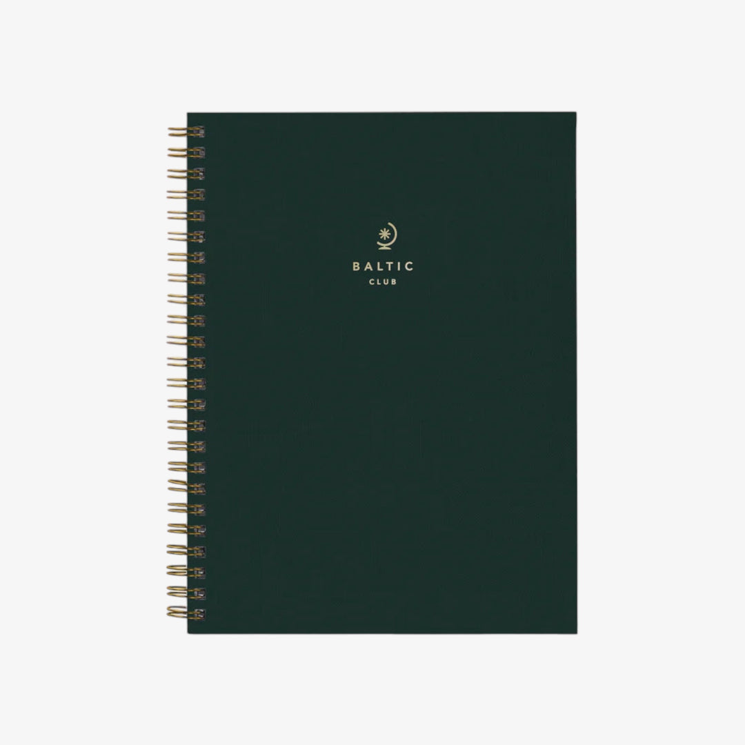 Carnet de notes à spirale ligné - Phthalo Green