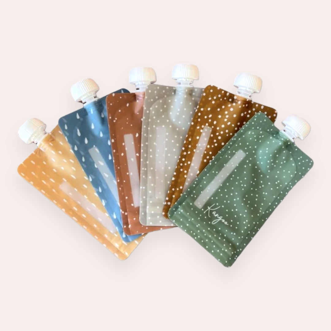 Reusable Food Pouches (set of 6)