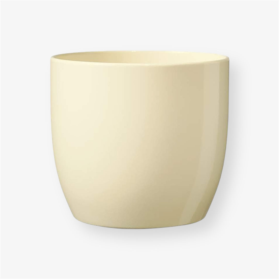 Cache-pot - Basel - Vanille lustre - 27 cm