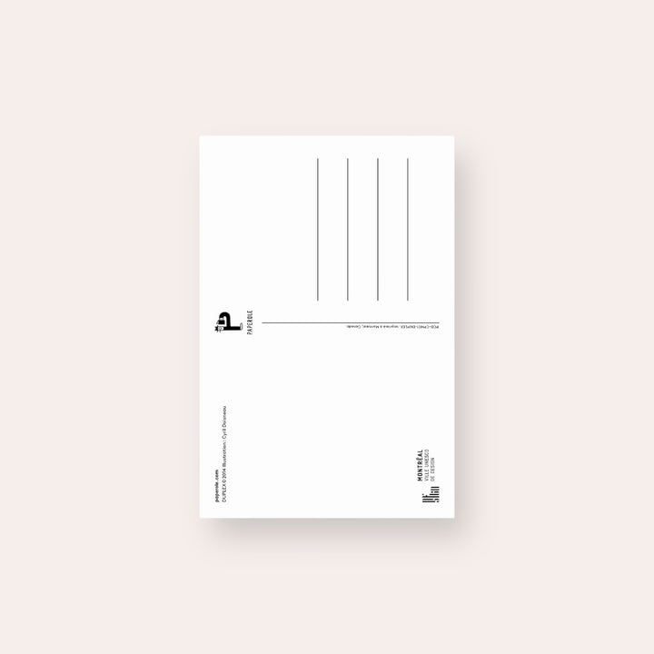 Carte postale - Duplex