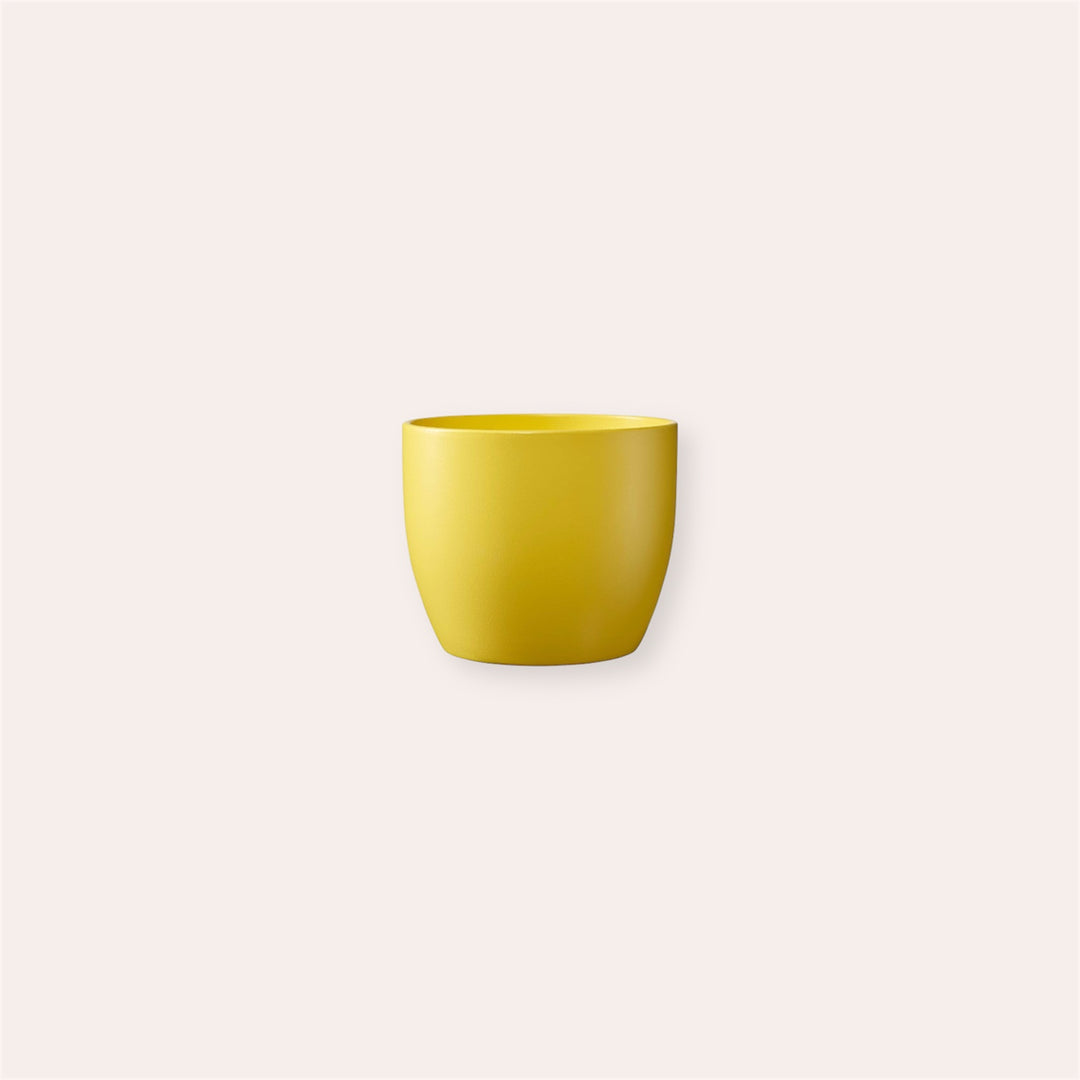 Cache-pot - Basel - Jaune soleil - 8 cm