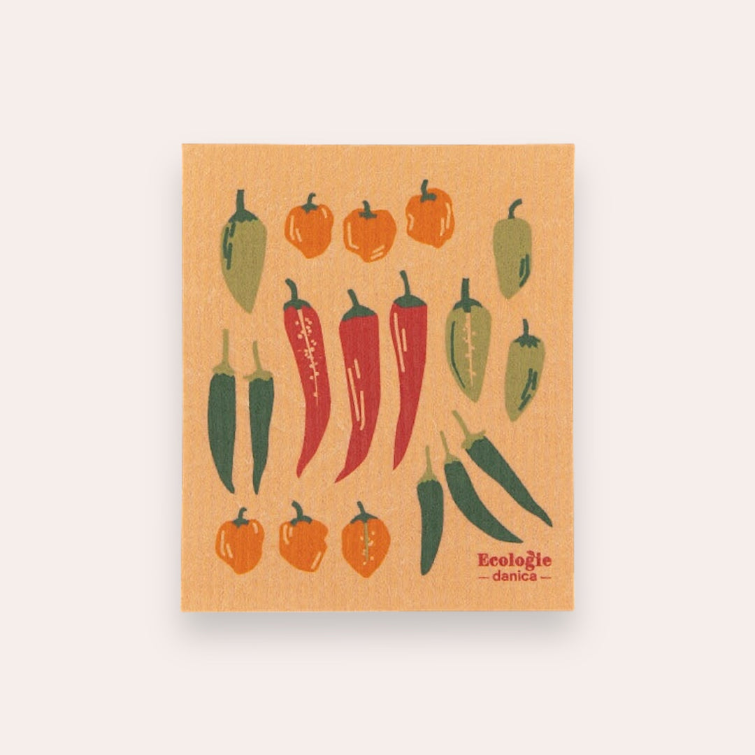 Reusable paper towel - Chili peppers