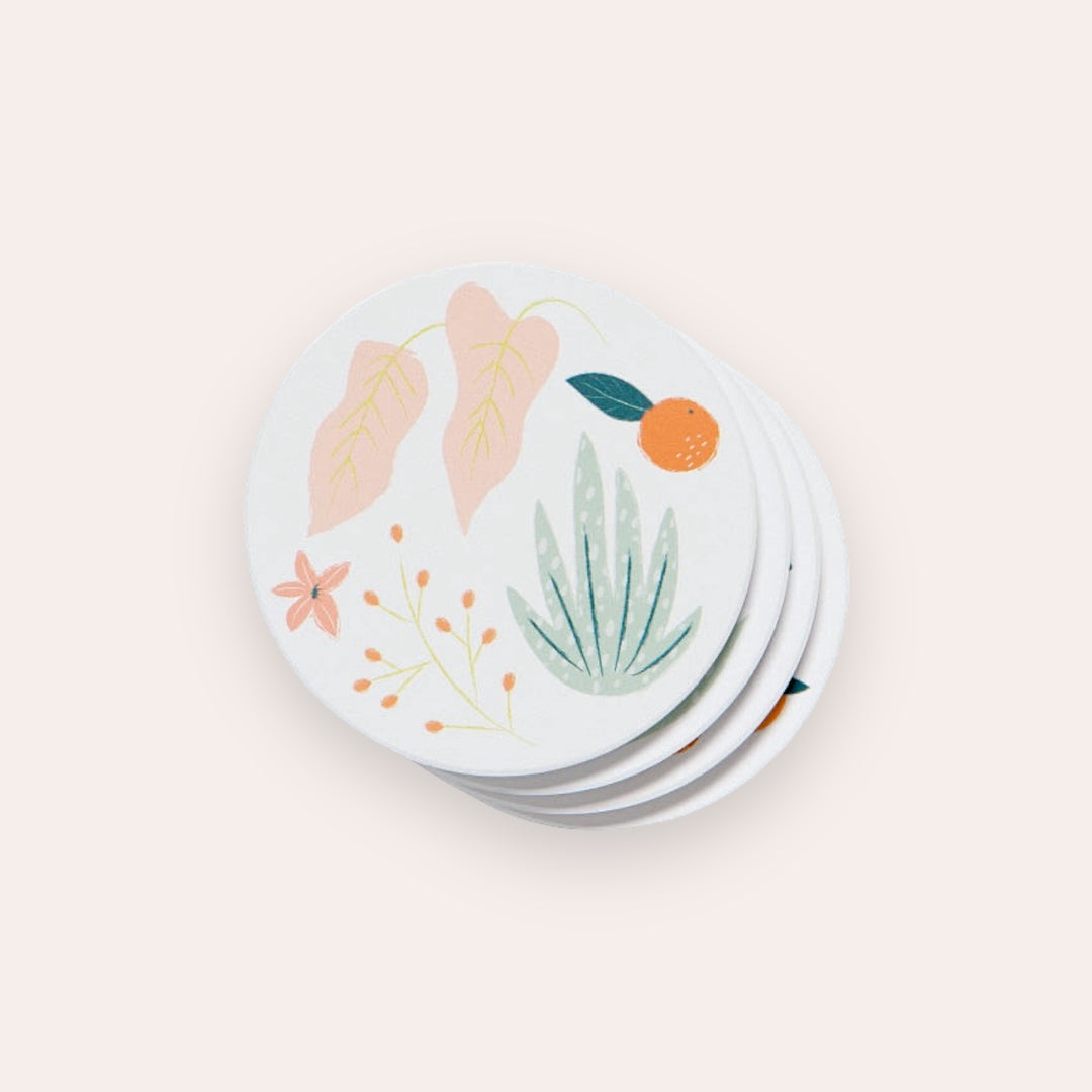 Ceramic Coasters (set of 4) - Paradise