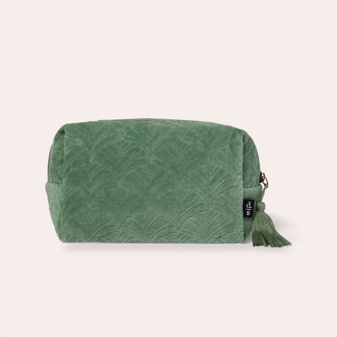 Trousse de maquillage matelassée - Jade