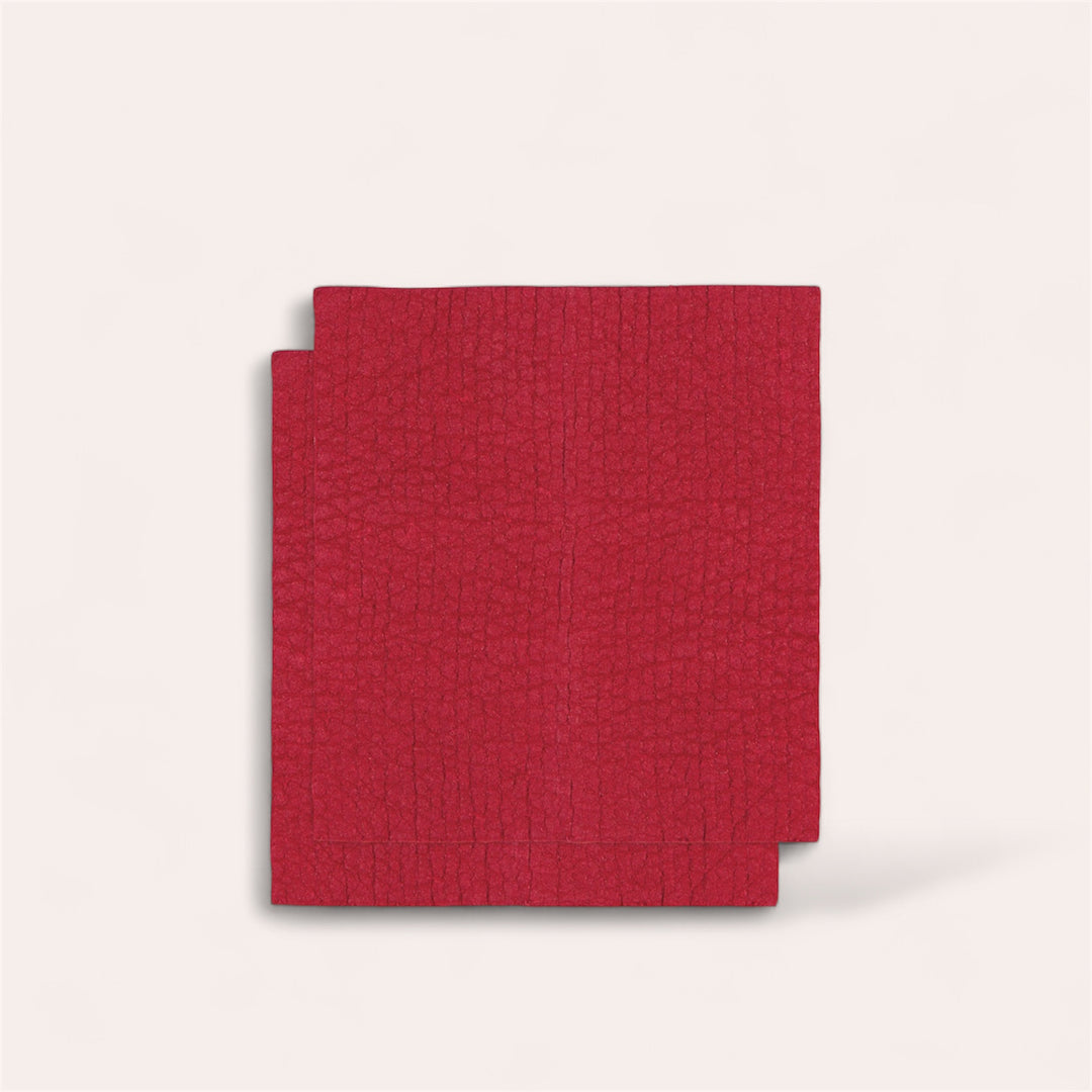 Carrés éponges suédois (ensemble de 2) - Rouge carmin