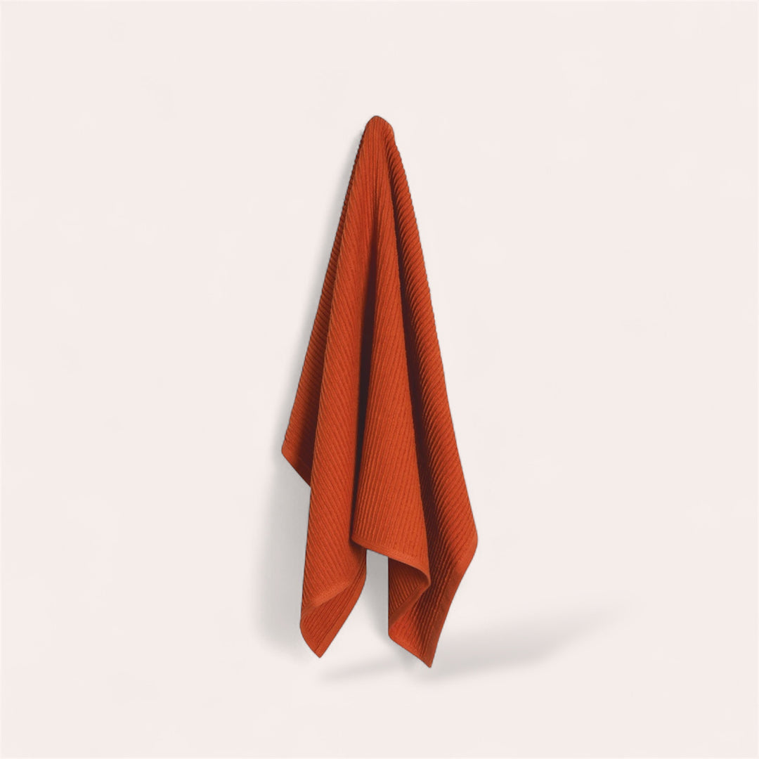 Linge à vaisselle - Ripple Rouille