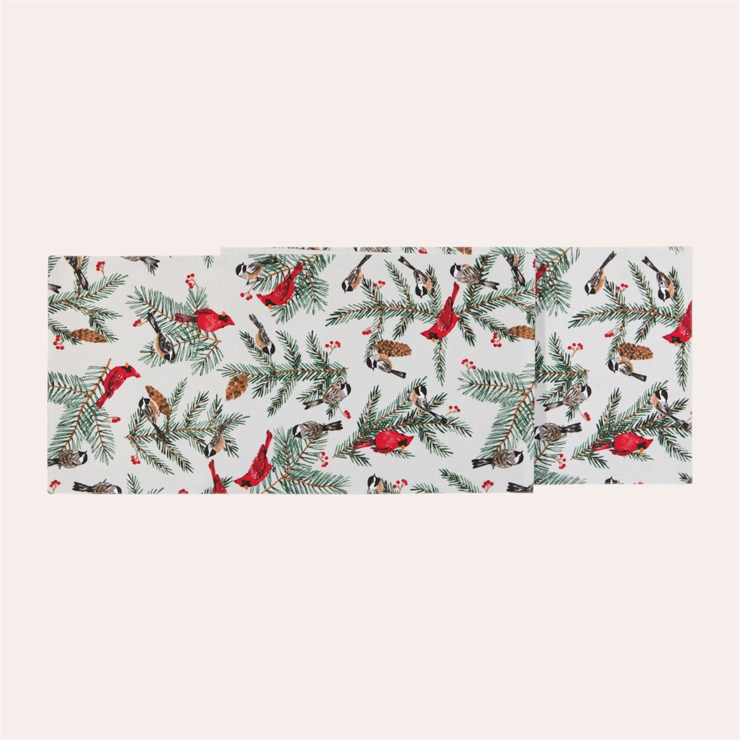 Chemin de table - Oiseaux et branches