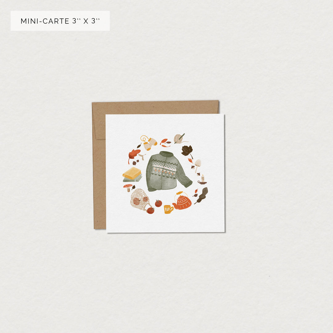 Miniature greeting card - After the rain