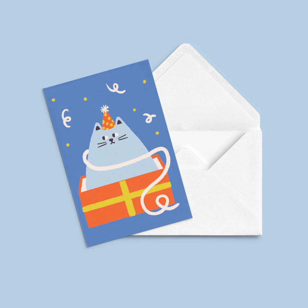 Carte de souhaits - Raymonde d'anniversaire bleue
