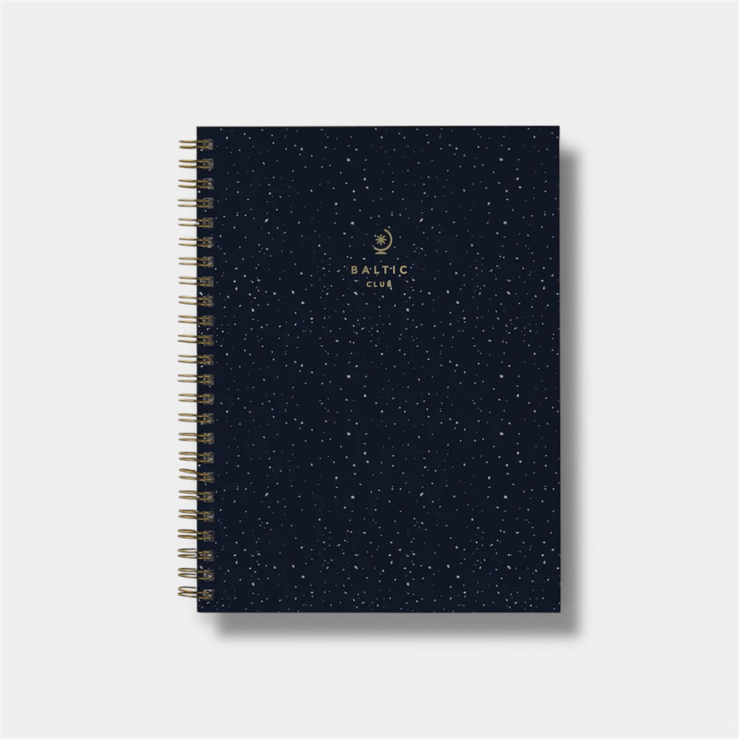 Carnet de notes à spirale ligné - Bleu céleste