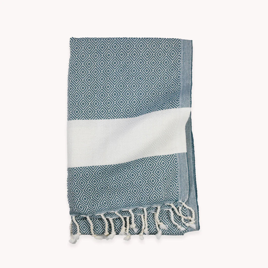 Serviette à main - Diamond - Prussian