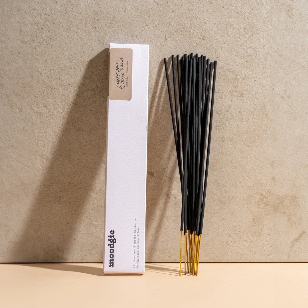 Bâtonnets d'encens - Ambre doux + Fèves de tonka