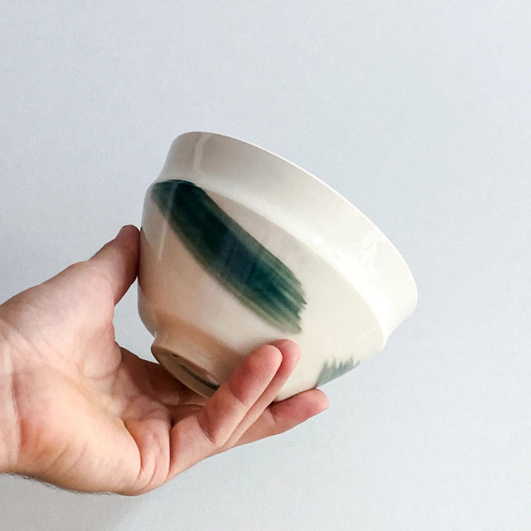Medium porcelain bowl - Turquoise