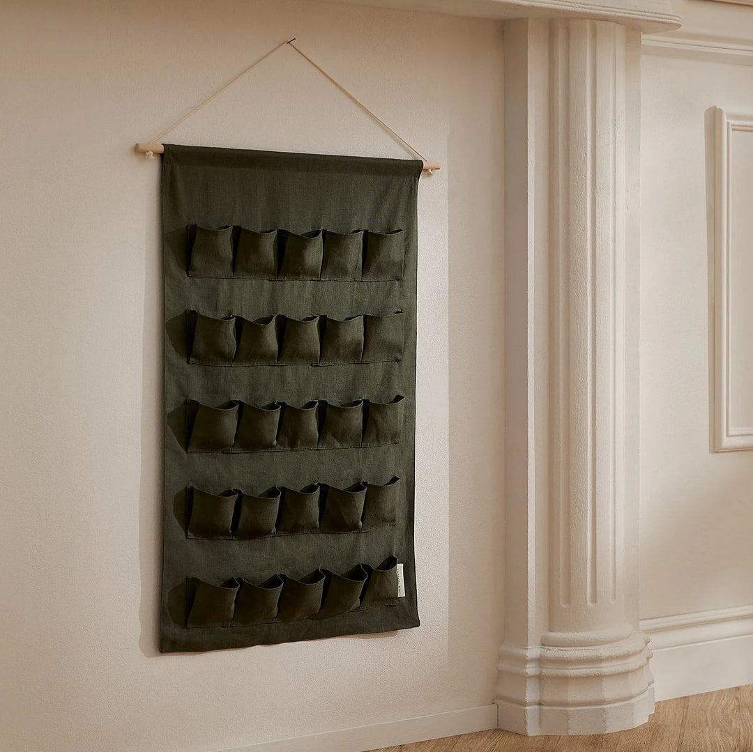 Linen Advent Calendar - Green