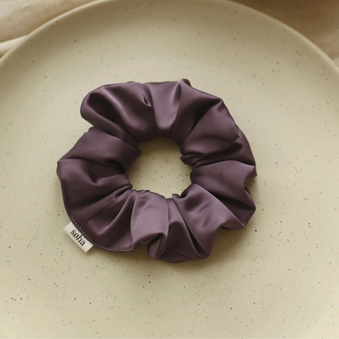 Satin scrunchie - Off-white