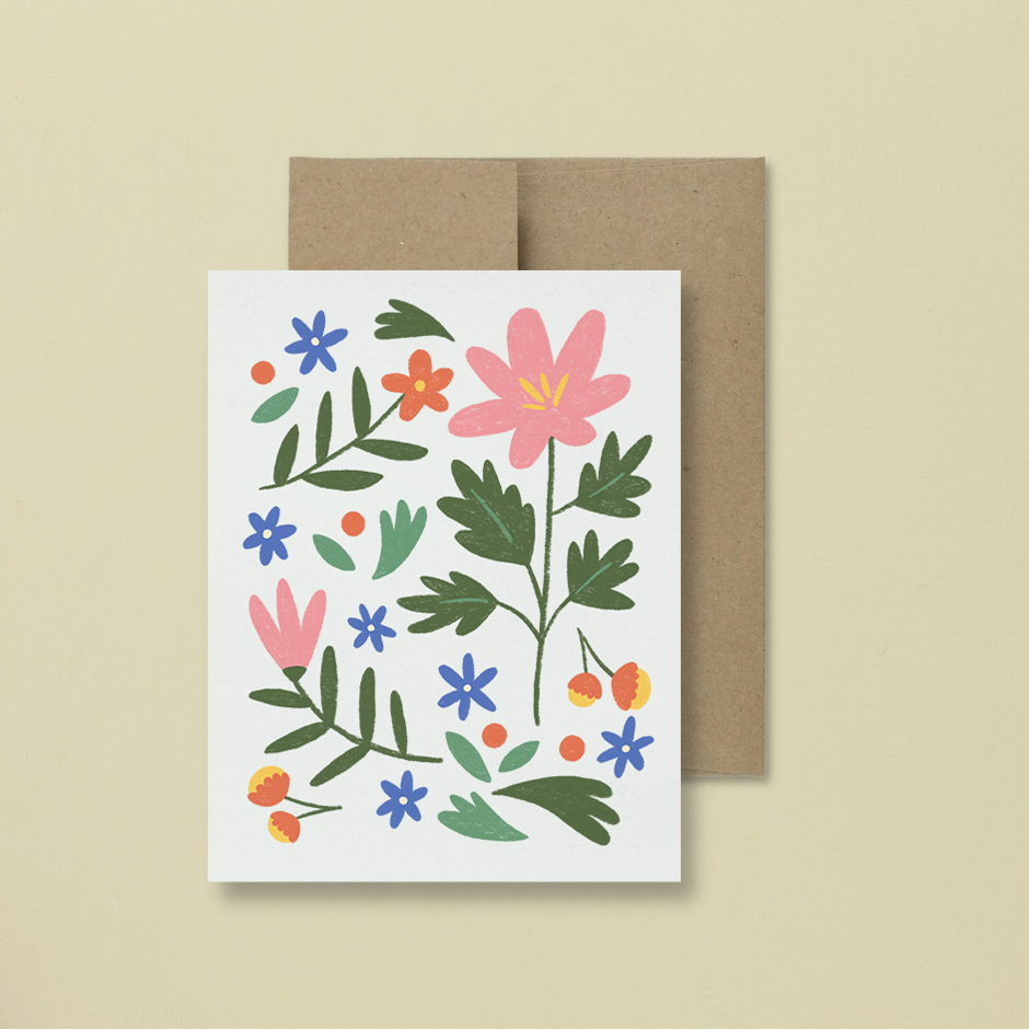 Carte de souhaits - Floraison