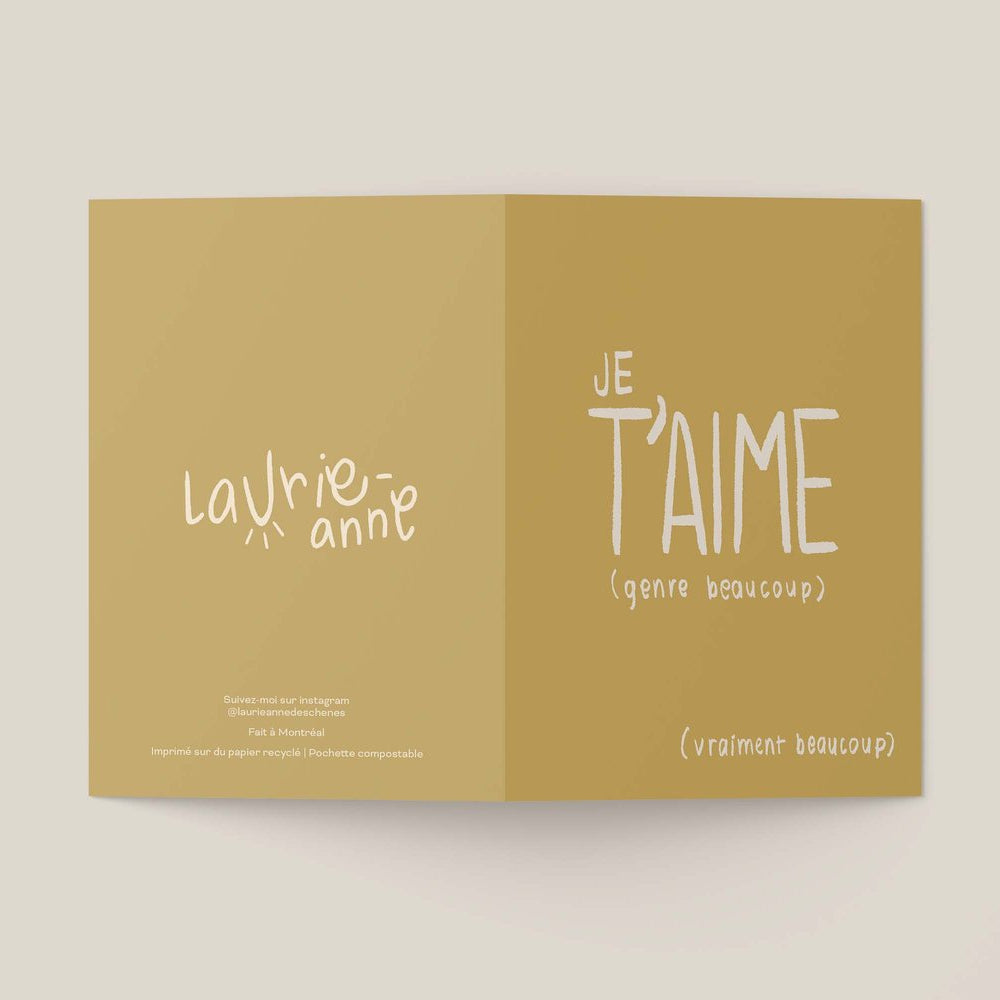 Greeting card - I love you very much