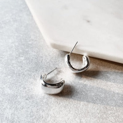 Earrings - Sleepers - Sun - Mini - Silver