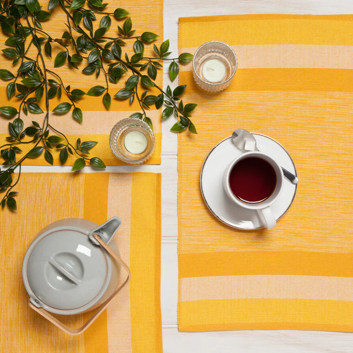 Recycled Cotton Placemats (set of 4) - Yellow