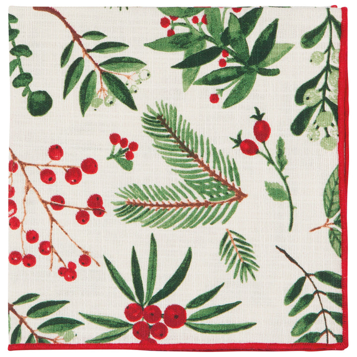 Serviettes de table (ensemble de 4) - Winterberry Jacquard