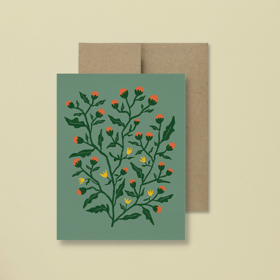 Greeting card - Rameau