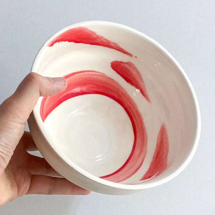 Bol ramen porcelaine - Rouge