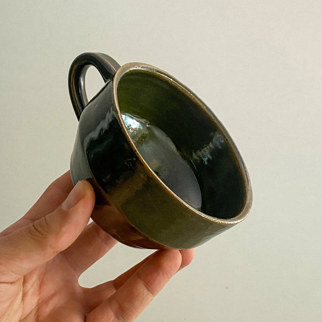 Tasse grès - Vert