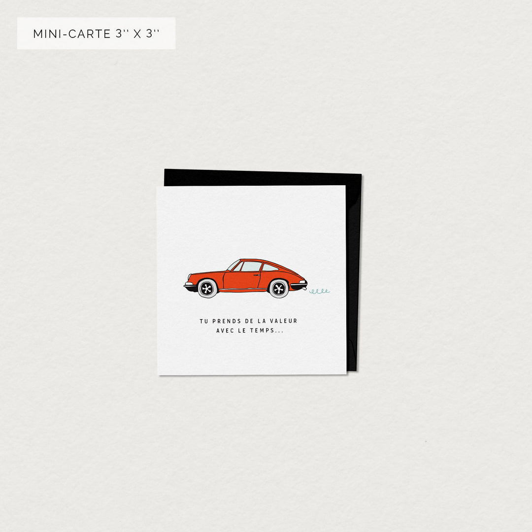 Miniature greeting card - Porsche