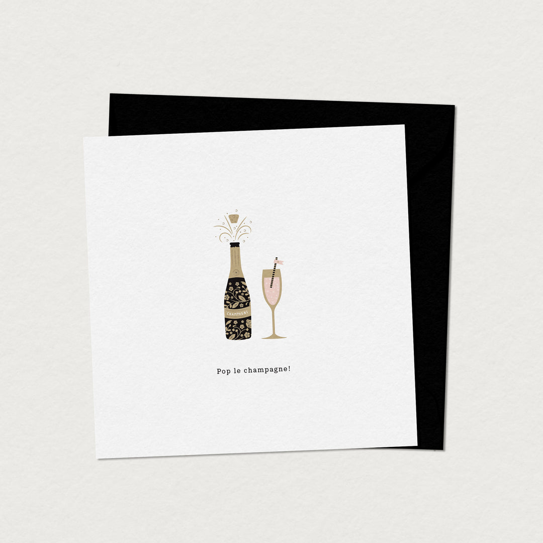 Carte de souhaits - Champagne