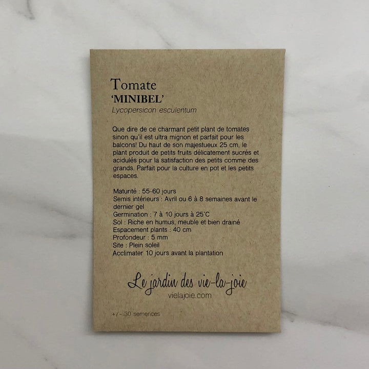 Seeds - Minibel tomatoes (+/- 30)