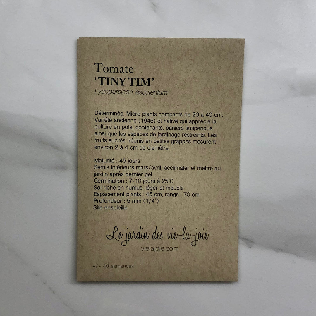 Seeds - Tiny Tim tomatoes (+/- 40)