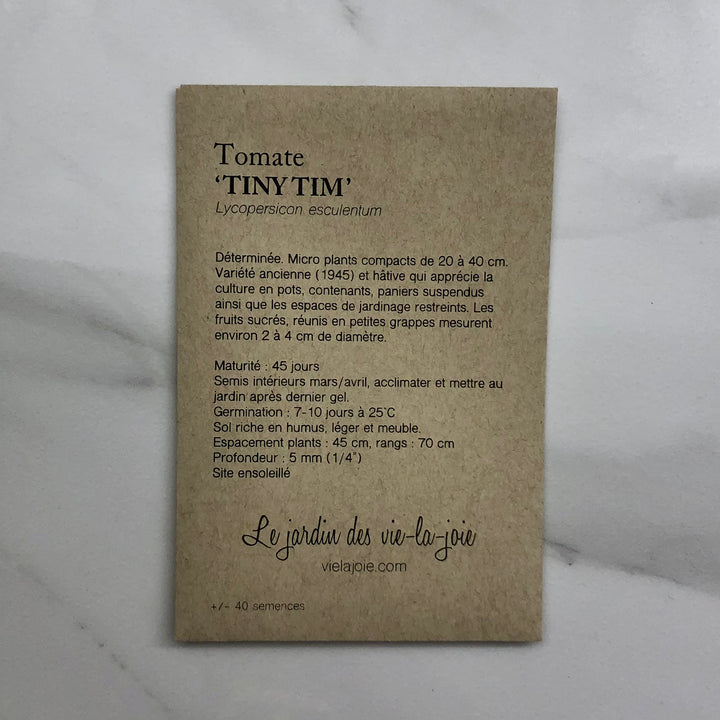 Seeds - Tiny Tim tomatoes (+/- 40)
