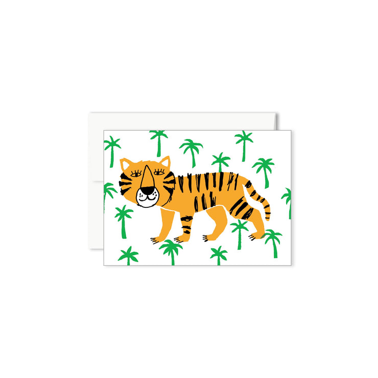Carte de souhaits miniature - Tigre