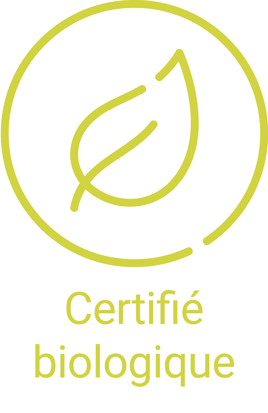 Certifié biologique Certifié biologique