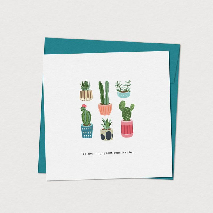 Greeting card - Green plants 