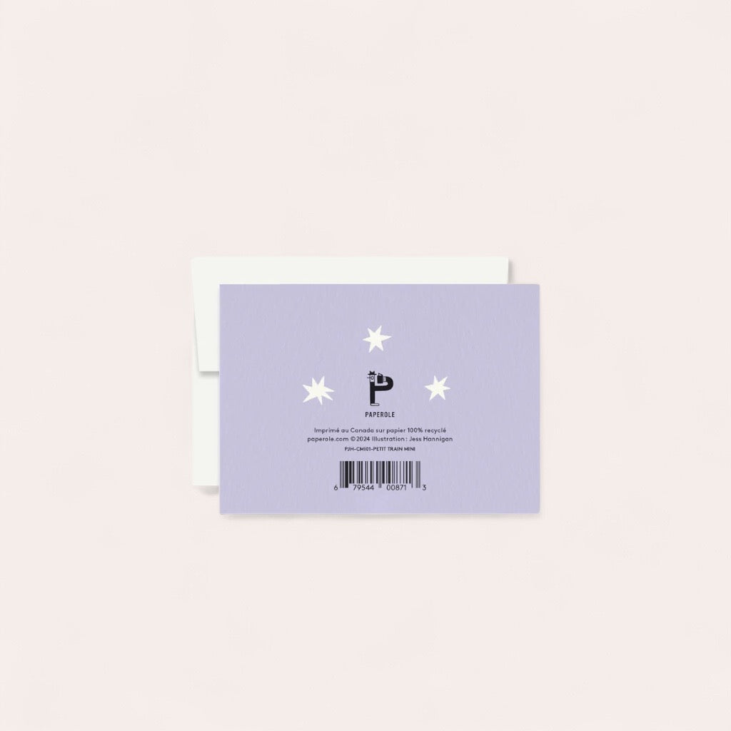 Carte de souhaits miniature - Petit train