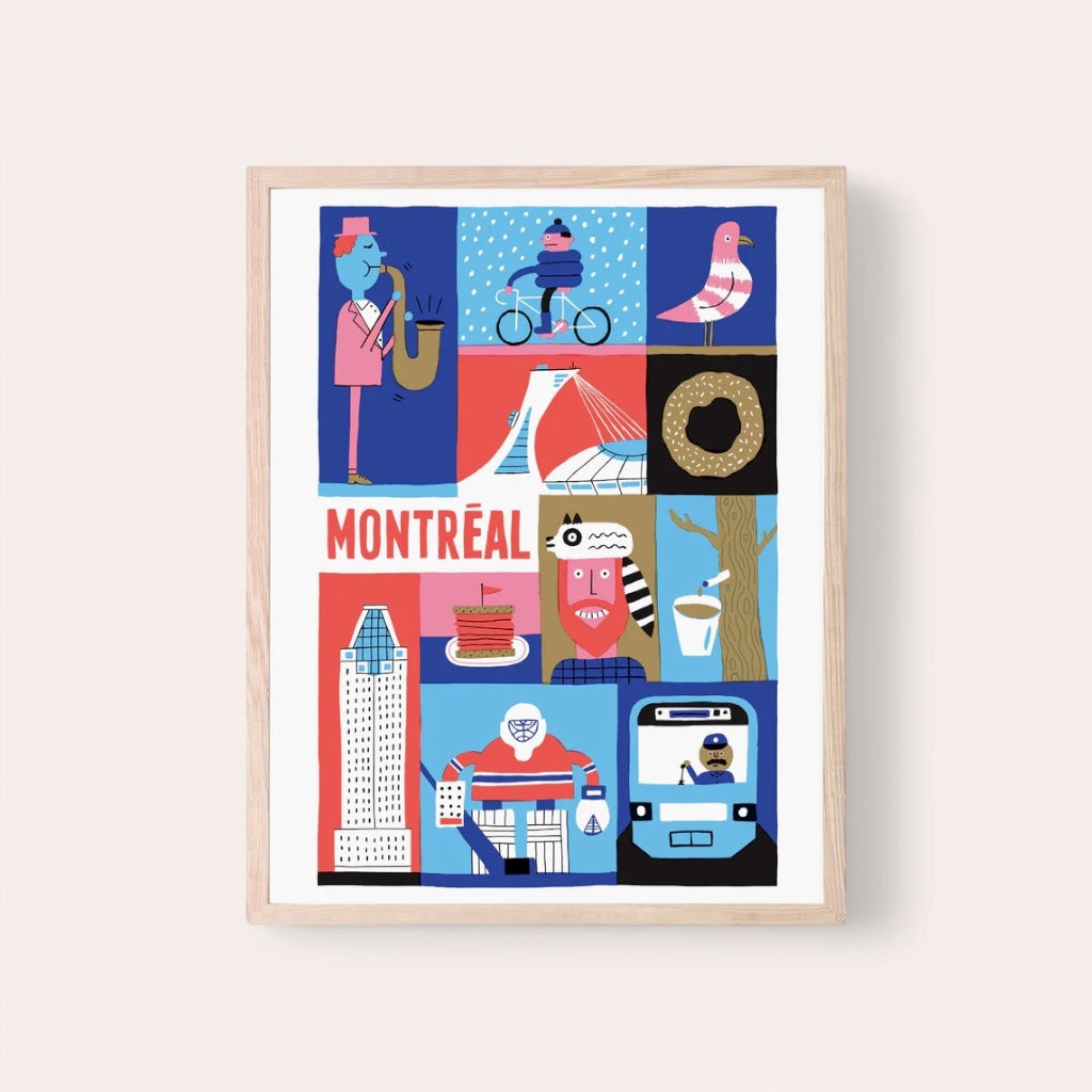 Affiche - Montréal Hiver 8 X 10 po