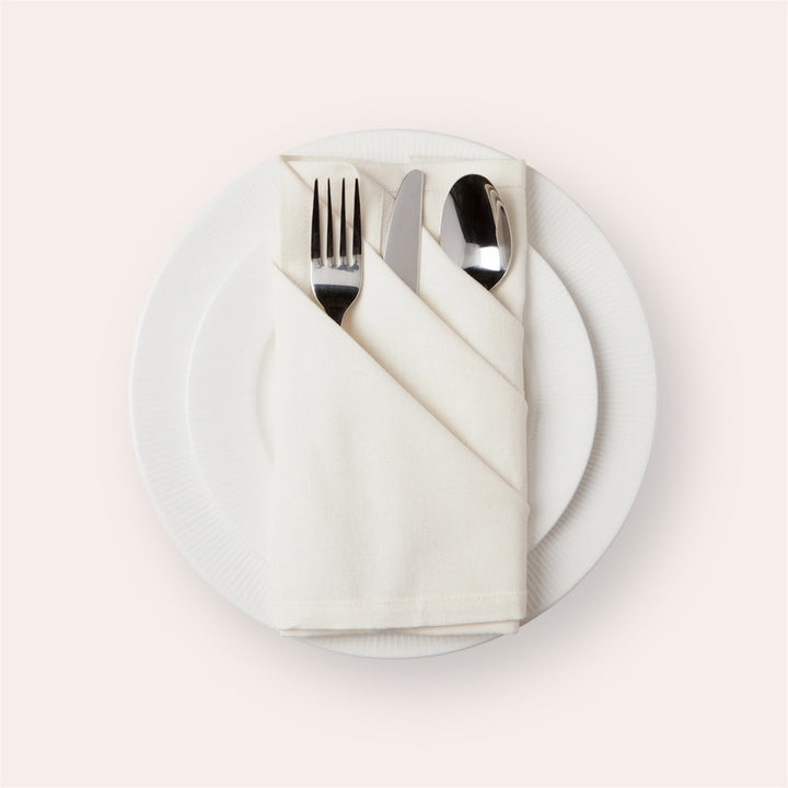 Serviettes de table (ensemble de 4) - Spectrum Ivoire
