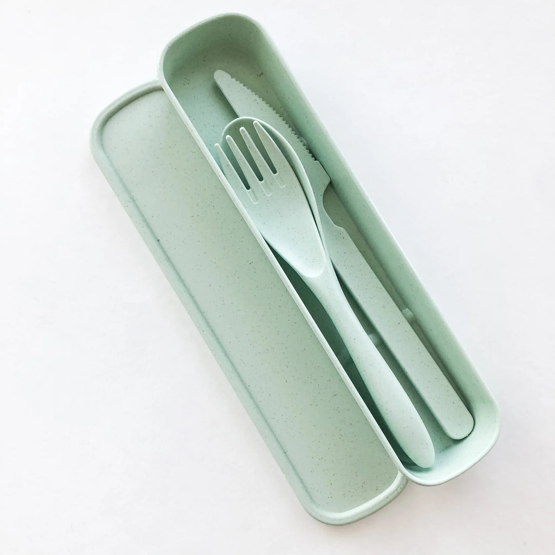 Biodegradable Reusable Utensil Set - Green – DDD - Dédié au Design Durable